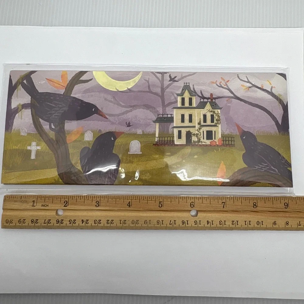 Up With Paper Haunted Hill Panoramics Pop-Up‎ Halloween Greeting Card Crows